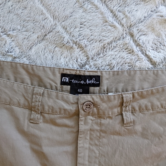 Travis Mathew Khaki Shorts Men’s 40 Chino Casual 10” - Picture 3 of 3